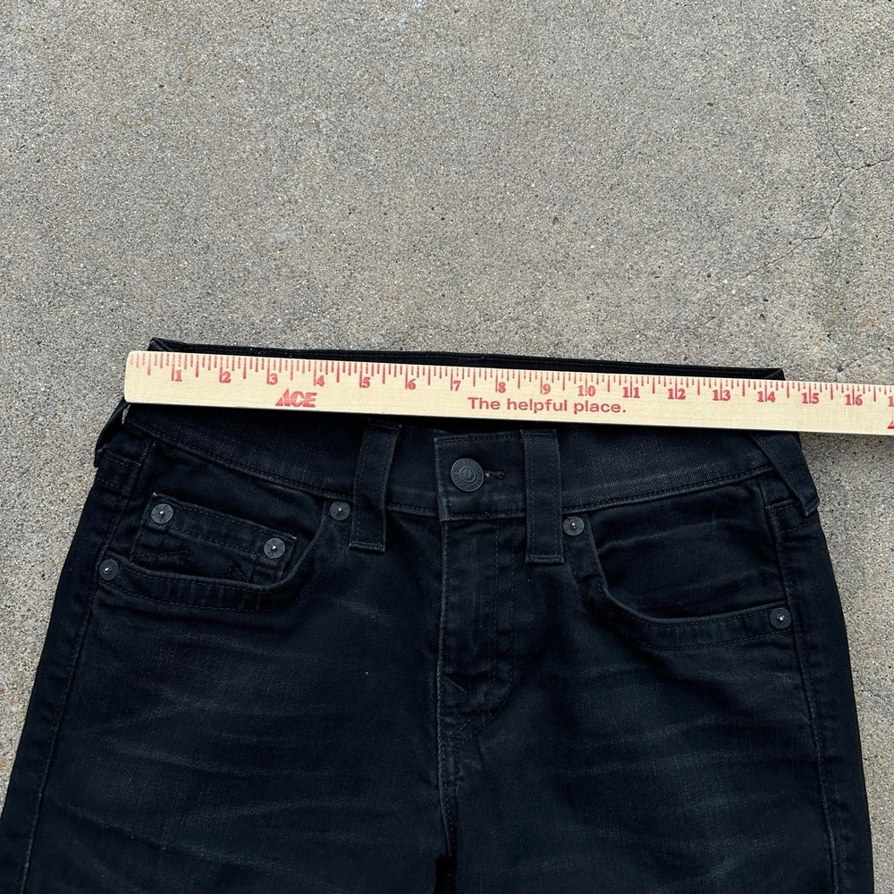True Religion Geno Jeans Men's 29x33 Black Relaxed Slim Fit Stretch USA - Picture 10 of 16